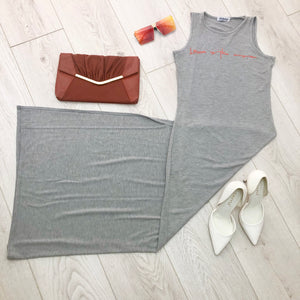 Maxi Contour Dress - Grey